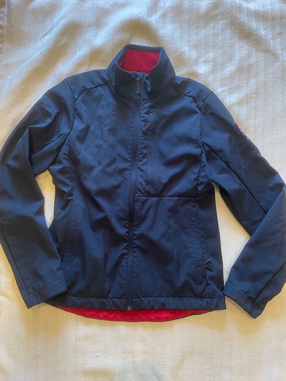 Chick-fil-A  oobe Med Navy Softshell Jacket with Red Lining